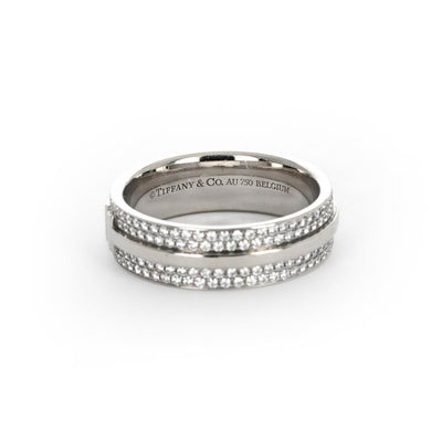 Tiffany & Co | 0.63ctw 'T' Wide Pavé Diamond Ring