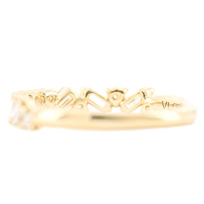 .52CTW Round + Baguette Diamond Band - Sprinkle - 14K Yellow Gold