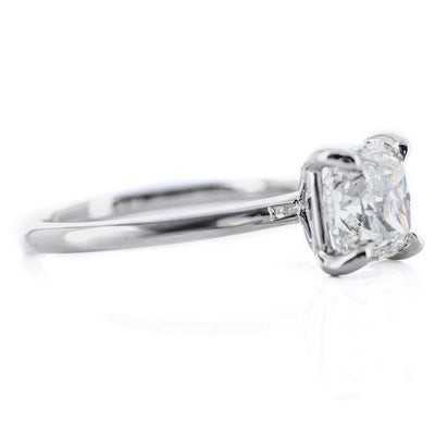 1.81CT Radiant Diamond Engagement Ring - Solitaire - 950 Platinum