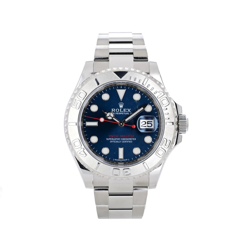 Rolex 40mm Yachtmaster, Blue Dial, Oyster Bracelet, Stainless Steel - 116622