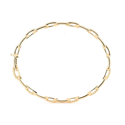 David Yurman | 0.41ctw Diamond Stax Chain Link Bracelet - 18K Yellow Gold