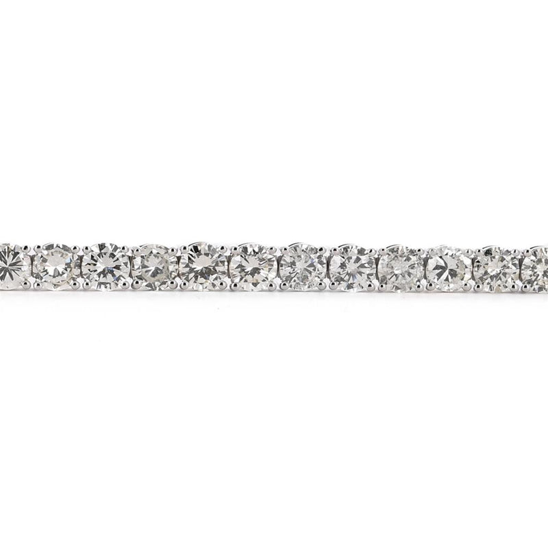 14.95ctw Round Diamond Tennis Bracelet, 6.25" - 14K White Gold