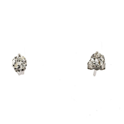 0.50ctw Diamond Stud Earrings - 14k White Gold