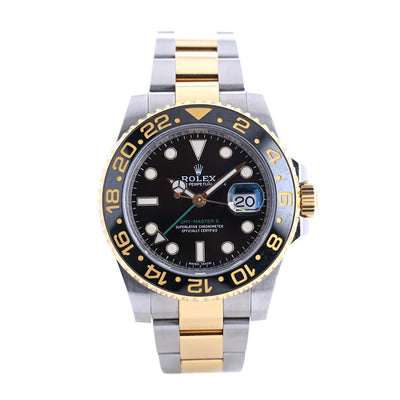 Rolex | 40mm GMT Master II, Black Dial, Oyster, Two-Tone - 116713LN