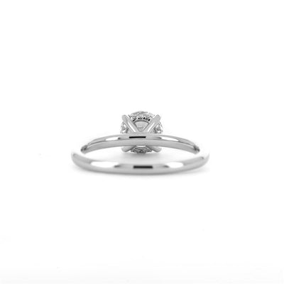 1.05ctw Round Diamond Solitaire Engagement Ring - 14K White Gold