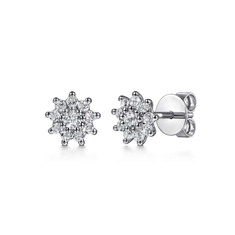 3 popular Cluster White Sapphire Earrings