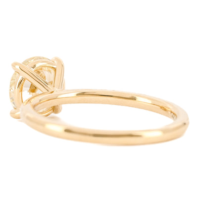 1.86CT Old European Diamond Engagement Ring - Solitaire - 14K Yellow Gold