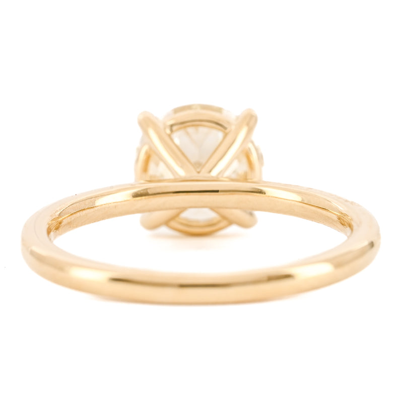 1.86CT Old European Diamond Engagement Ring - Solitaire - 14K Yellow Gold