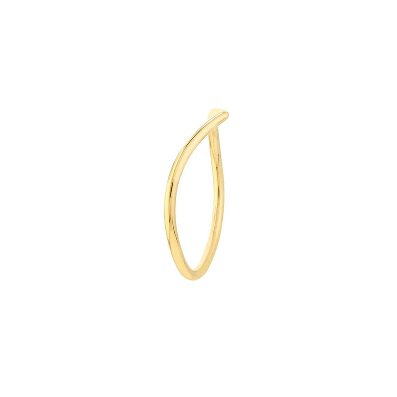 Chevron Wire Ring - 14K Yellow Gold