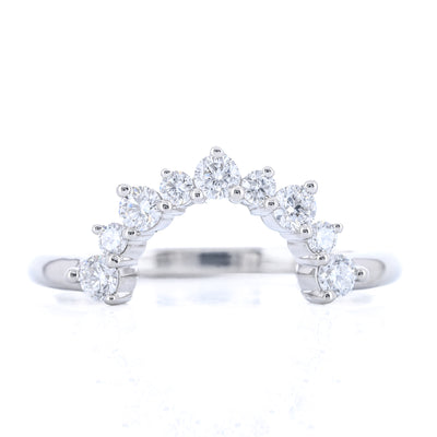 .37CTW Diamond Wedding Band -14K White Gold
