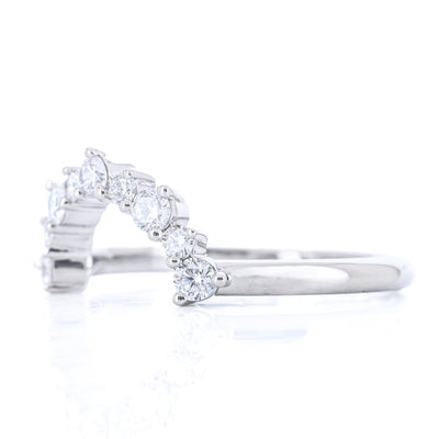 .37CTW Diamond Wedding Band -14K White Gold