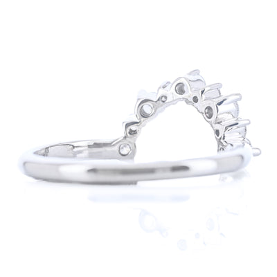 .37CTW Diamond Wedding Band -14K White Gold