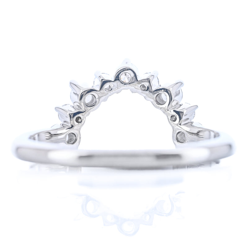 .37CTW Diamond Wedding Band -14K White Gold