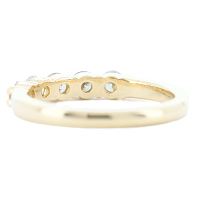 .70CTW 5 Round Diamond Band - 14K Yellow Gold