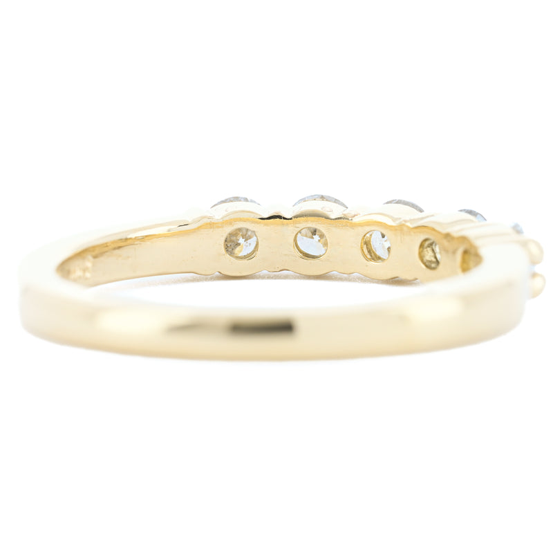 .70CTW 5 Round Diamond Band - 14K Yellow Gold