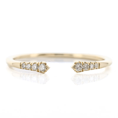 .10CTW Micro Pavé Split Diamond  Band - 14K Yellow Gold