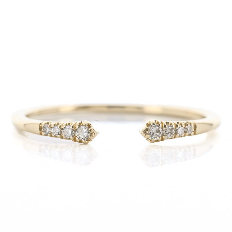 .10CTW Micro Pavé Split Diamond  Band - 14K Yellow Gold