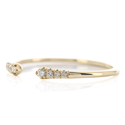 .10CTW Micro Pavé Split Diamond  Band - 14K Yellow Gold