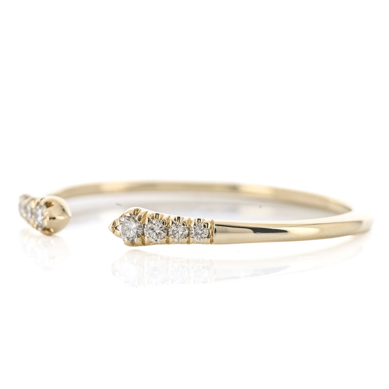 .10CTW Micro Pavé Split Diamond  Band - 14K Yellow Gold