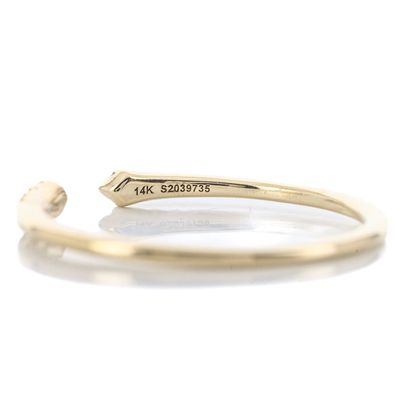 .10CTW Micro Pavé Split Diamond  Band - 14K Yellow Gold