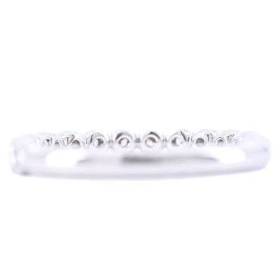 .24CTW Round Diamond Band - Bezel - 14K White Gold