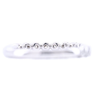 .24CTW Round Diamond Band - Bezel - 14K White Gold