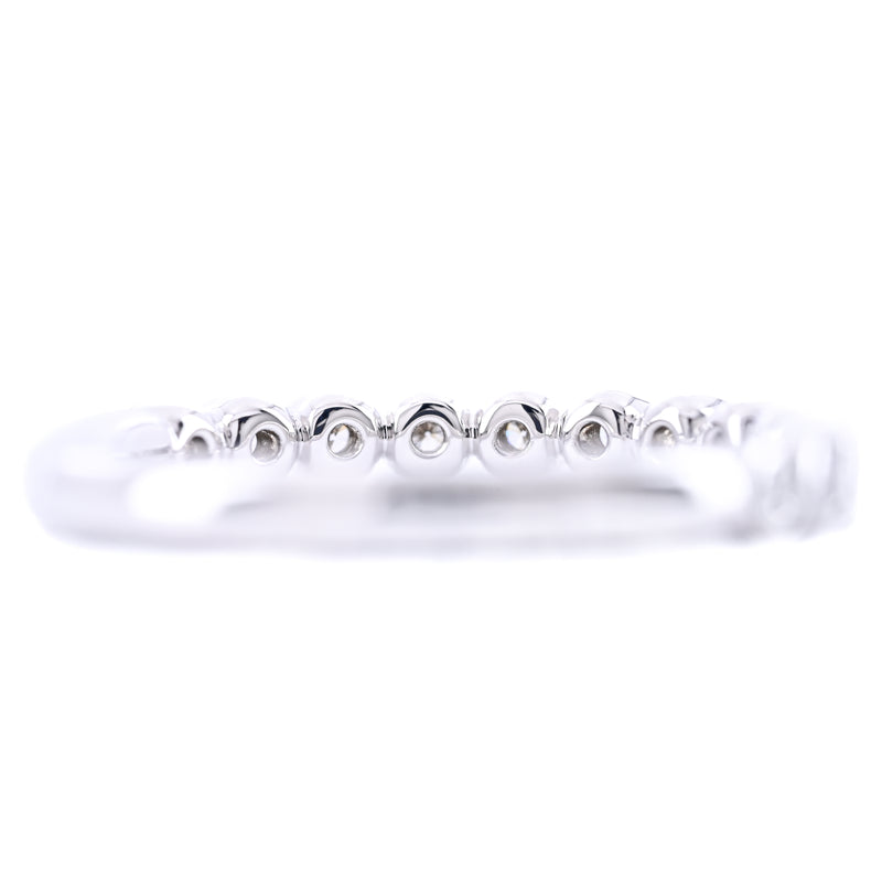 .24CTW Round Diamond Band - Bezel - 14K White Gold