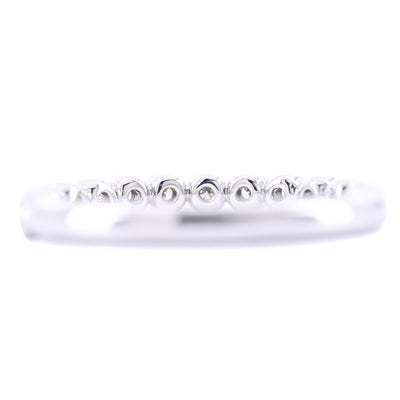 .24CTW Round Diamond Band - Bezel - 14K White Gold