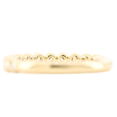 .23CTW Round Diamond Band - Bezel - 14K Yellow Gold