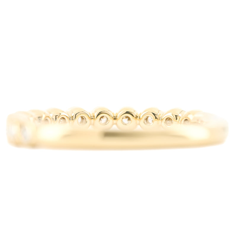 .23CTW Round Diamond Band - Bezel - 14K Yellow Gold