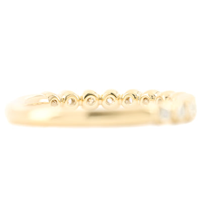 .23CTW Round Diamond Band - Bezel - 14K Yellow Gold