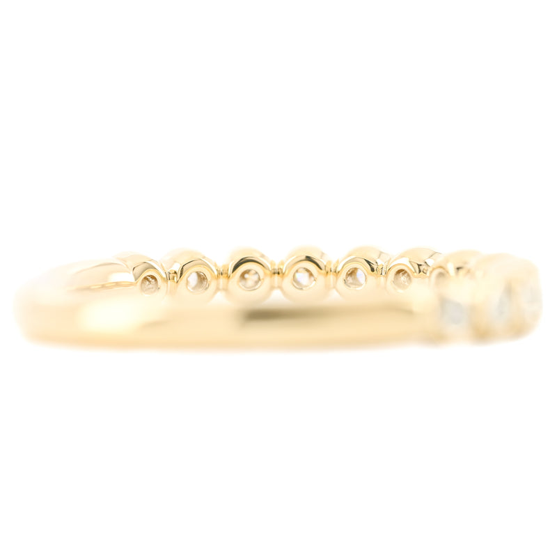 .23CTW Round Diamond Band - Bezel - 14K Yellow Gold