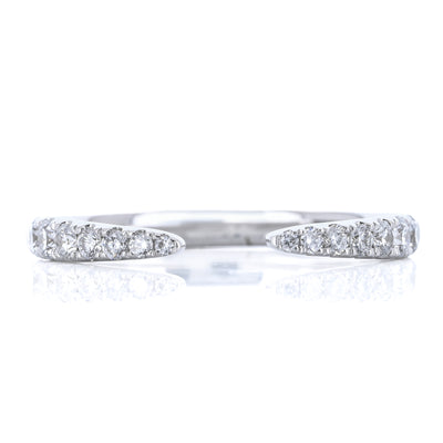 .29CTW Round Diamond Band - Open Point - 14K White Gold