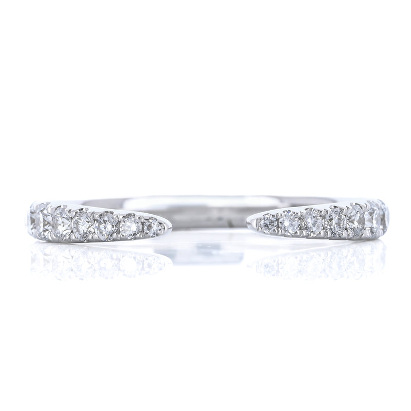 .29CTW Round Diamond Band - Open Point - 14K White Gold