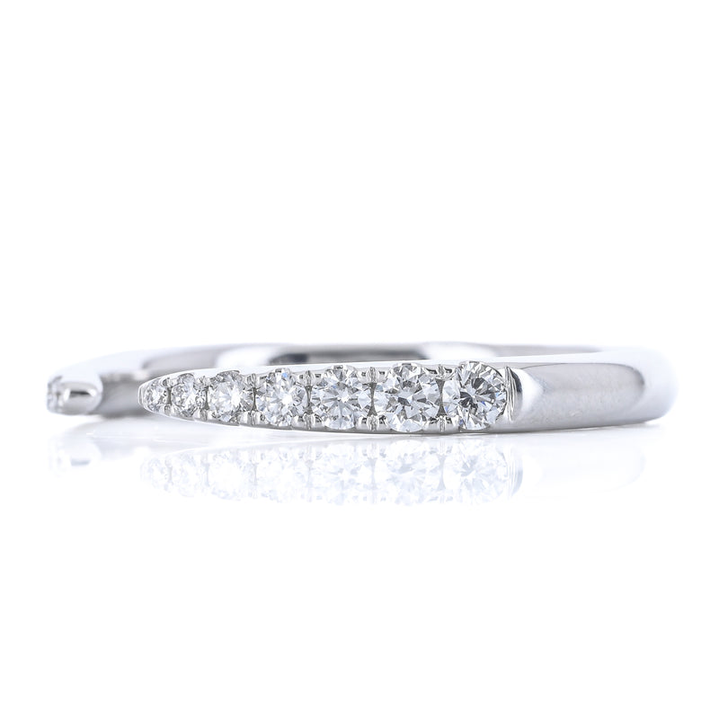 .29CTW Round Diamond Band - Open Point - 14K White Gold
