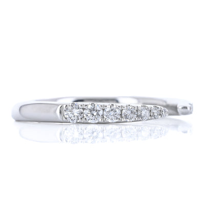 .29CTW Round Diamond Band - Open Point - 14K White Gold