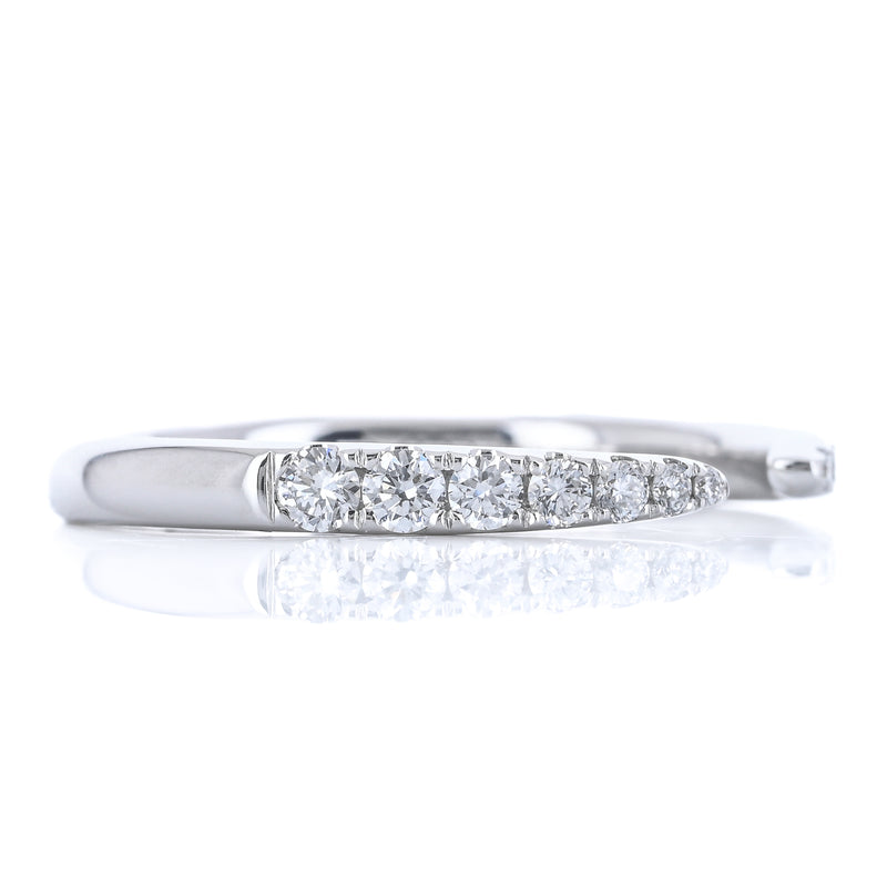 .29CTW Round Diamond Band - Open Point - 14K White Gold