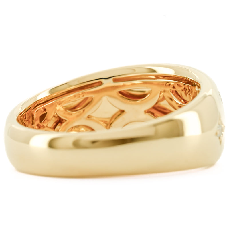 .13CTW Diamond Band – Dome Band, Sprinkle - 14K Yellow Gold