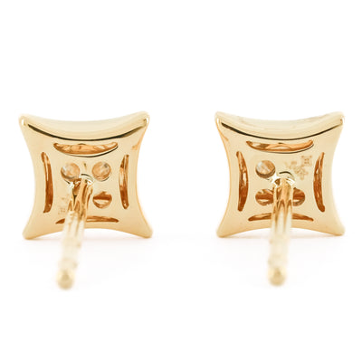 .49CTW Diamond Star Stud Earrings - 14K Yellow Gold