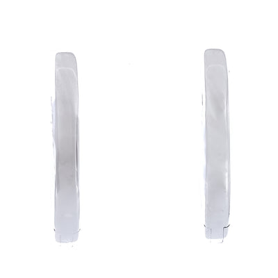 .30CTW Diamond Huggie Earrings -  14K White Gold