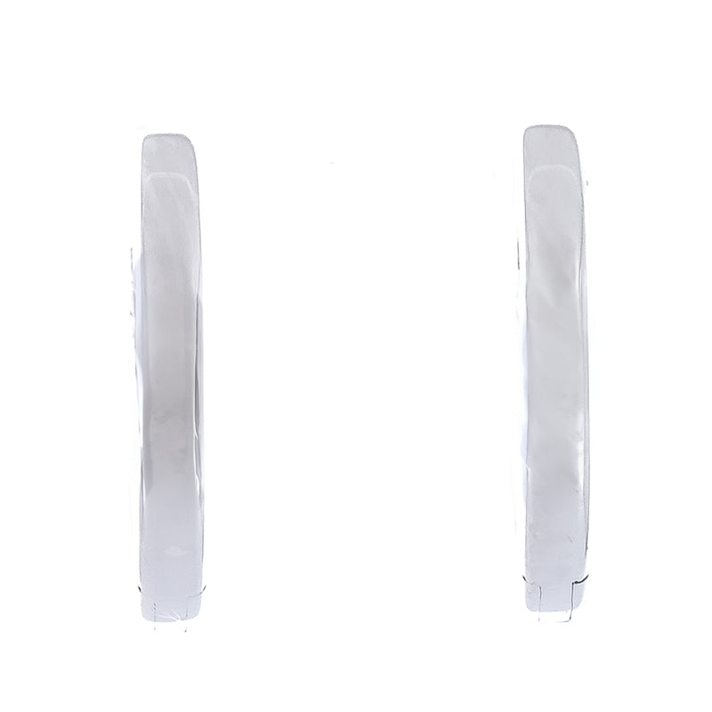 .30CTW Diamond Huggie Earrings -  14K White Gold