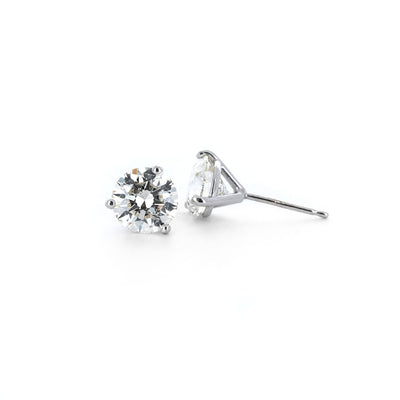 2.50ctw Lab-Grown Diamond Stud Earrings – 14K White Gold