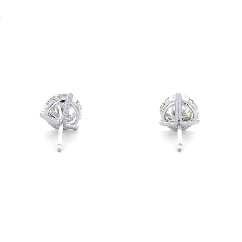 2.50ctw Lab-Grown Diamond Stud Earrings – 14K White Gold