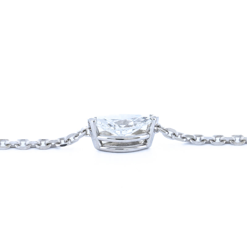 .70CT Marquise Diamond Pendant, East/West Set - 14K White Gold
