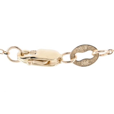 .51CT Round Lab-Grown Diamond Pendant, Basket Setting, 18" - 14K Yellow Gold