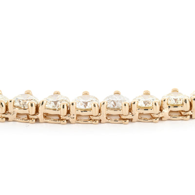 12ctw Round Diamond Necklace, 16.25" - 14k Yellow Gold