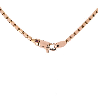 Roberto Coin | 0.78ctw Cento Pavê Baby O Diamond Necklace - 18K Rose Gold
