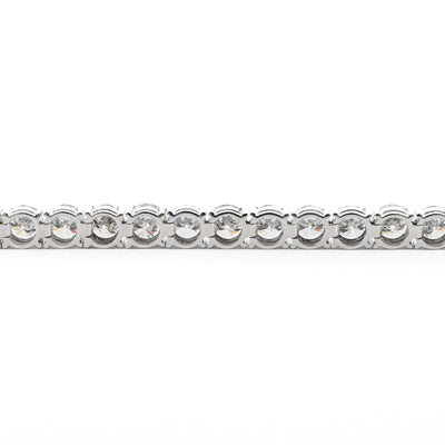 16.76ctw Round Diamond Tennis Bracelet, 7" - 14k White Gold