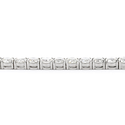 16.76ctw Round Diamond Tennis Bracelet, 7" - 14k White Gold