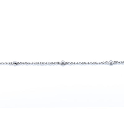 .15CTW Round Diamonds By the Yard Bracelet, 7" - 14K White Gold